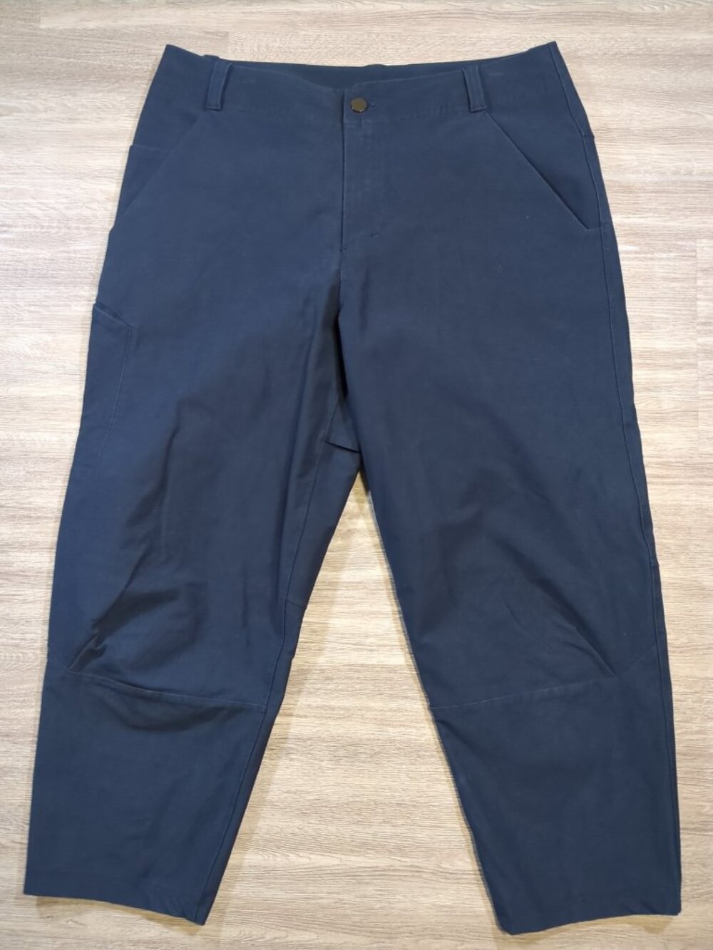 Lululemon Men's 33 Utilitech Carpenter Pant Navy Blue Drawstring M5ALOS